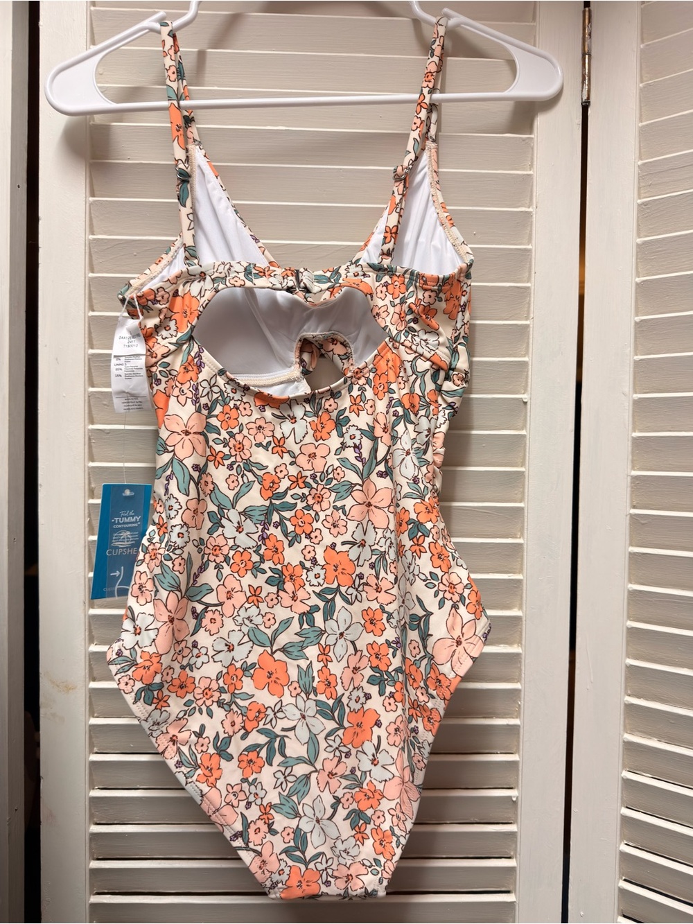 Yellow Ditsy Wrapped Cutout One-Piece - Picture 8 of 10